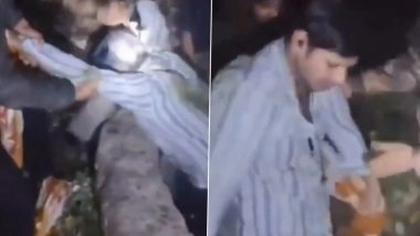 Lucknow: GPS Blunder Sends Biker Into Well; Cops Use ‘Shawl-Rope’ for Miracle Rescue (Watch Video)