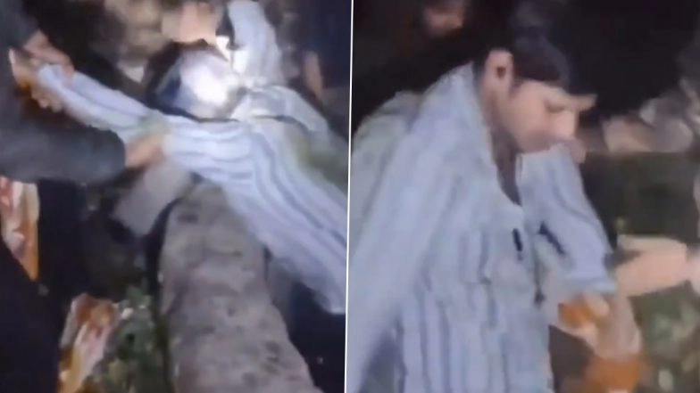 Lucknow: GPS Blunder Sends Biker Into Well; Cops Use &lsquo;Shawl-Rope&rsquo; for Miracle Rescue (Watch Video)
