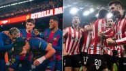 Barcelona vs Athletic Club, Spanish Super Cup 2025–26 Live Streaming Online: Get Free Telecast Details of Supercopa de Espana Semi-Final Football Match on TV With Time in IST Barcelona vs Athletic Club, Spanish Super Cup 2025–26 Live Streaming Online: Get Free Telecast Details of Supercopa de Espana Semi-Final Football Match on TV With Time in IST