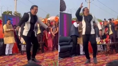 Govinda&rsquo;s Dance at Pratapgarh School Event Sparks Online Debate (Watch Video)