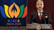 EAM S Jaishankar Launches Official Logo and Website of BRICS 2026 Under India Chairship (Watch Video)
