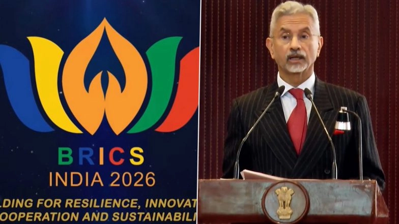 EAM S Jaishankar Launches Official Logo and Website of BRICS 2026 Under India Chairship (Watch Video)