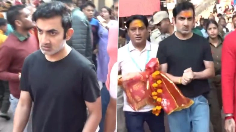 Team India Head Coach Gautam Gambhir Offers Prayers at Kamakhya Devi Temple in Guwahati Ahead of IND vs NZ 3rd T20I 2026