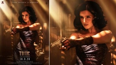 ‘Toxic’: Tara Sutaria Looks Stunning As Rebecca in FIRST Look From Her Upcoming Gangster Film With Yash and Geetu Mohandas (View Poster)