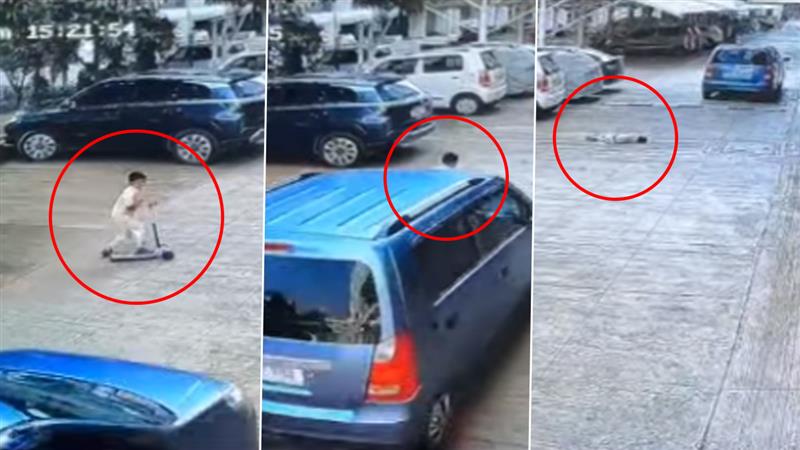 India News | Five-Year-Old Boy Run Over by Speeding Car Inside Housing ...