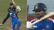 Nitish Kumar Reddy Brings Out 'Pushpa' Celebration After Slamming Maiden One-Day International Half-Century During IND vs NZ 3rd ODI 2026 (Watch Video)