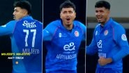Mujeeb Ur Rahman Hat-Trick Video: Watch Afghanistan Spinner Dismiss Evin Lewis, Johnson Charles, and Brandon King During AFG vs WI 2nd T20I 2026 Mujeeb Ur Rahman Hat-Trick Video: Watch Afghanistan Spinner Dismiss Evin Lewis, Johnson Charles, and Brandon King During AFG vs WI 2nd T20I 2026