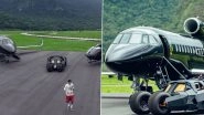 Neymar Jr's Multi-Million Dollar Batmobile Replica Comes to Light; Brazilian Star Showcases Private Jet and Helicopter (Watch Video)