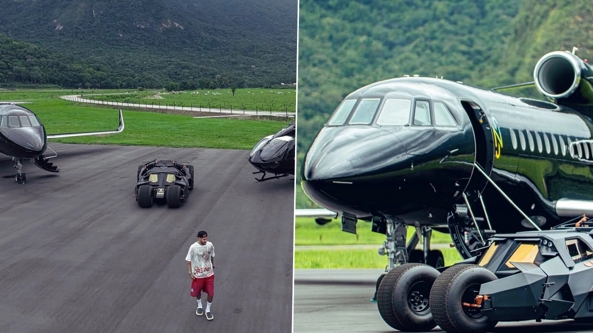 Neymar's Rs 525 Cr Luxury Fleet: Batmobile, Private Jet, Helicopter Revealed