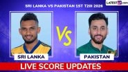Sri Lanka vs Pakistan Live Score Updates of 1st T20I 2026: Get Toss Winner Result, Live Commentary and Full scorecard Online of SL vs PAK Cricket Match