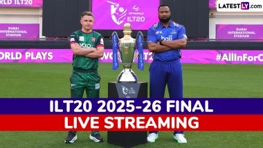Desert Vipers vs MI Emirates ILT20 2025-26 Final Live Streaming Online: Watch Telecast of International League T20 Cricket Match on TV and Online