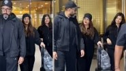 Aishwarya Rai and Abhishek Bachchan Return to Mumbai With Daughter Aaradhya After New Year 2026 Celebration in New York; Trio Seen in All-Black Outfits (Watch Video)