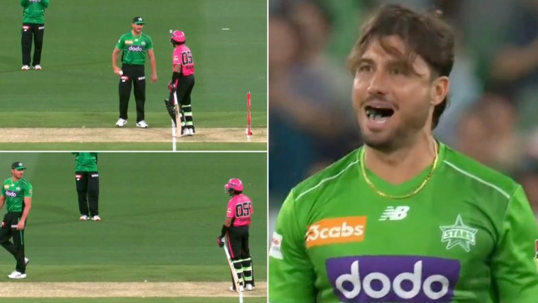 Marcus Stoinis, Babar Azam Exchange Words in BBL 2025-26 Match; Australian All-Rounder Gives Pakistan Batter Aggressive Send-Off After Altercation (Watch Videos)