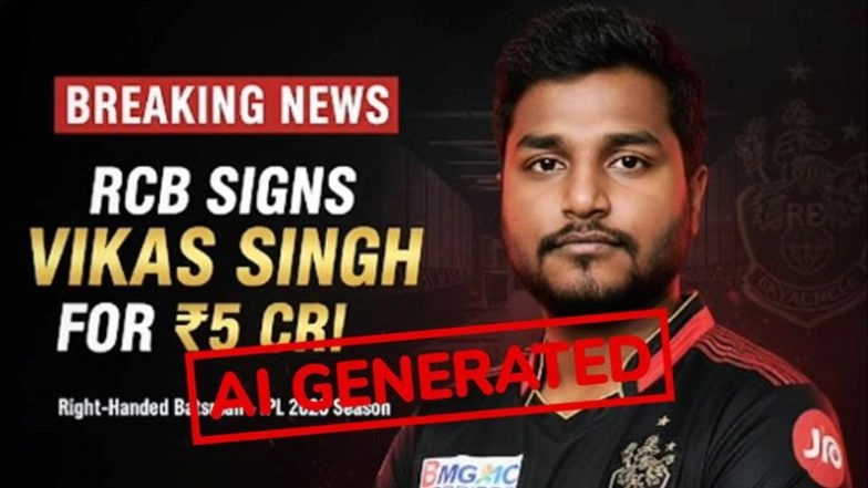 Did RCB Sign a Delivery Boy Named Vikas Singh for INR 5 Crore?