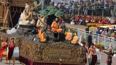 ‘Bharat Gatha: Shruti, Kriti, Drishti’: Information and Broadcasting Ministry Tableau at Republic Day Parade Showcased India’s Storytelling Legacy (Watch Video)
