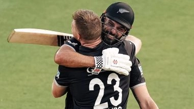 IND vs NZ 3rd ODI 2026: Centuries From Daryl Mitchell and Glenn Phillips Help New Zealand Set 338-Run Target for India in Series Decider