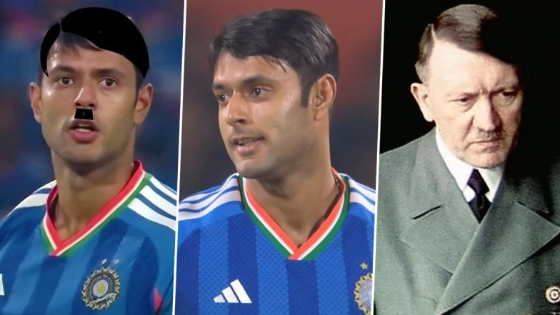 Shivam Dube's Latest Hairstyle Compared to Adolf Hitler! See Memes