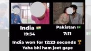 19 Minute 34 Second vs 7 Minute 11 Second Viral Videos Become India vs Pakistan Meme War