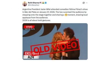 Did Javier Milei Share An On-Stage Kiss With Fatima Florez in January 2026? Old Video Goes Viral Again, Reveals Fact Check