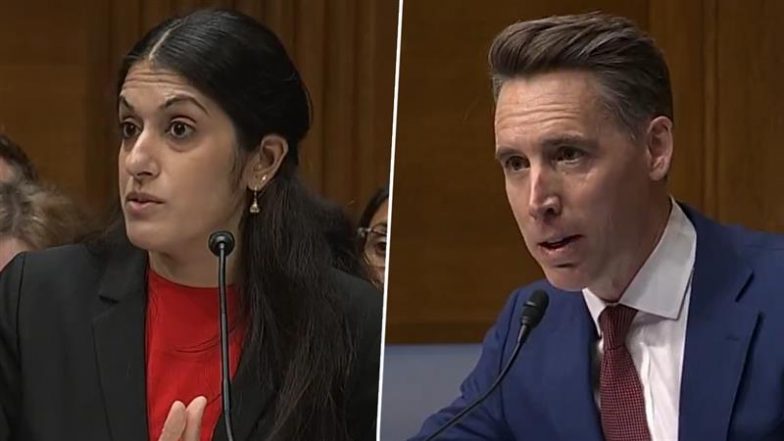 ‘Can Men Get Pregnant?’: Indian-American Doctor Nisha Verma, Senator Josh Hawley Clash at US Senate Hearing on Abortion Pills (Watch Video)