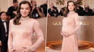 Golden Globes 2026: Hailee Steinfeld Flaunts Glowing Baby Bump in First Pregnancy Appearance at Golden Globes Awards, Red Carpet Moment Goes Viral (Watch Video) Golden Globes 2026: Hailee Steinfeld Flaunts Glowing Baby Bump in First Pregnancy Appearance at Golden Globes Awards, Red Carpet Moment Goes Viral (Watch Video)