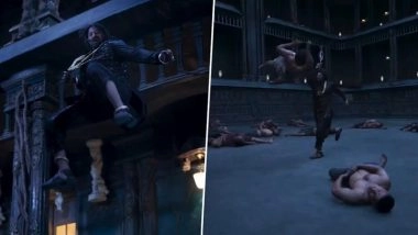 &lsquo;The RajaSaab&rsquo;: Makers of Prabhas and Maruthi&rsquo;s Horror-Comedy Film Add Upside Down Fight Sequence (Watch Video)