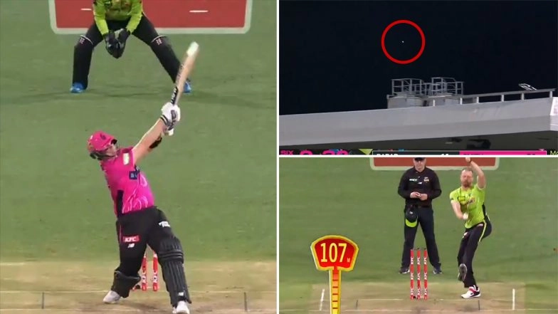 Steve Smith Hits Massive 107-Metre Six off Nathan McAndrew at SCG During Sydney Sixers vs Sydney Thunder Big Bash League 2025–26 Match (Watch Video)
