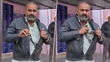 Snake Bites E-Rickshaw Driver in Mathura: Victim Reaches District Hospital With Live Snake in Jacket, Triggers Panic (Watch Video)