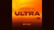 iQOO 15 Ultra Launch in China Soon Likely With Flagship Specifications; Teaser Dropped