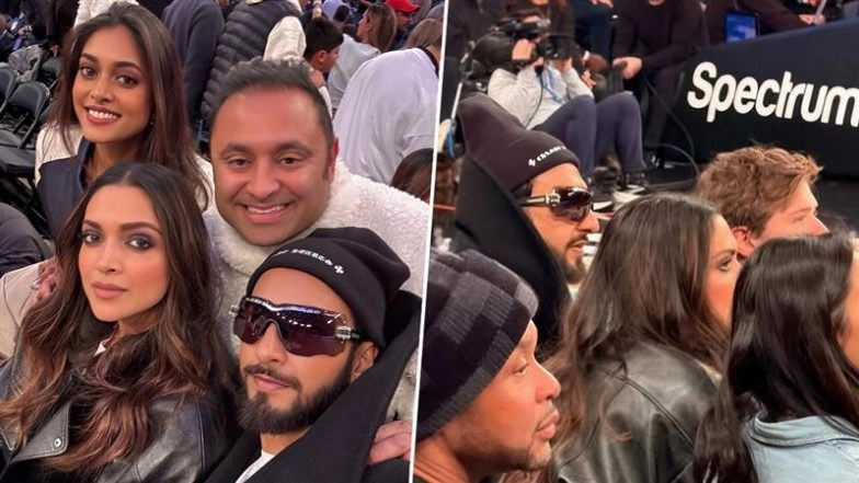 Deepika Padukone and Ranveer Singh Enjoy NBA Date Night in New York
