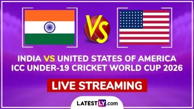 India vs United States of America Live Streaming Online, ICC Under-19 Cricket World Cup 2026: How To Watch IND U19 vs USA U19 Cricket Match Live Telecast on TV