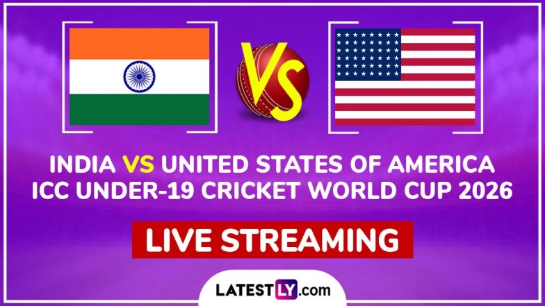 India vs United States of America Live Streaming Online, ICC Under-19 Cricket World Cup 2026: How To Watch IND U19 vs USA U19 Cricket Match Live Telecast on TV