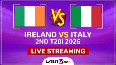 Ireland vs Italy Live Streaming Online, 2nd T20I 2026: How To Watch IRE vs ITA Cricket Match Live Telecast on TV