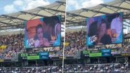 Kids Face 'Second-Hand Embarrassment' As Mothers Kiss Their Sons on Big Bash League Kiss Cam During Sydney Thunder vs Brisbane Heat BBL 2025-26 Match (Watch Video)