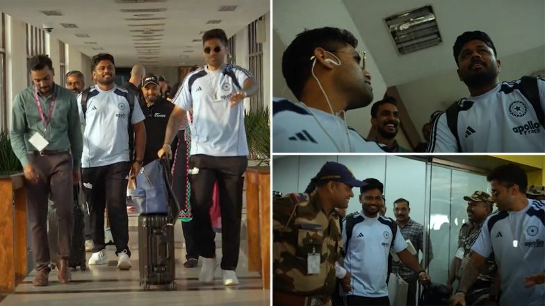 Suryakumar Yadav Welcomes Sanju Samson in God's Own Country As India Arrives in Kerala For IND vs NZ 5th T20I 2026 (Watch Video)