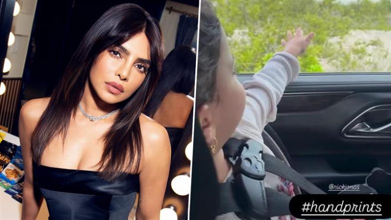 ‘Handprints’: Priyanka Chopra Jonas Shares Adorable Video of Daughter Malti Marie Enjoying Nick Jonas’ Song During Car Ride