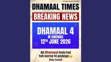 ‘Dhamaal 4’: Ajay Devgn, Riteish Deshmukh-Starrer Film Locked for June 12 Release (See Post)