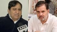 &lsquo;Darpok&rsquo; Remark on Rahul Gandhi: Former Congress Leader Shakeel Ahmad Claims Threats to Life, Says &lsquo;This Is Against the Principles of Democracy&rsquo;