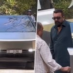 Sanjay Dutt Cruises Through Mumbai Streets in His New USD 80,000 Tesla Cyber Truck (Watch Video)