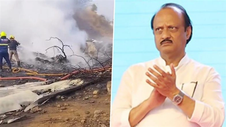 Ajit Pawar, 5 Others Die in Baramati Plane Crash, Confirms DGCA (Videos)