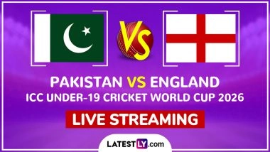 Pakistan vs England Live Streaming Online, ICC Under-19 Cricket World Cup 2026: How To Watch PAK U19 vs ENG U19 Cricket Match Live Telecast on TV