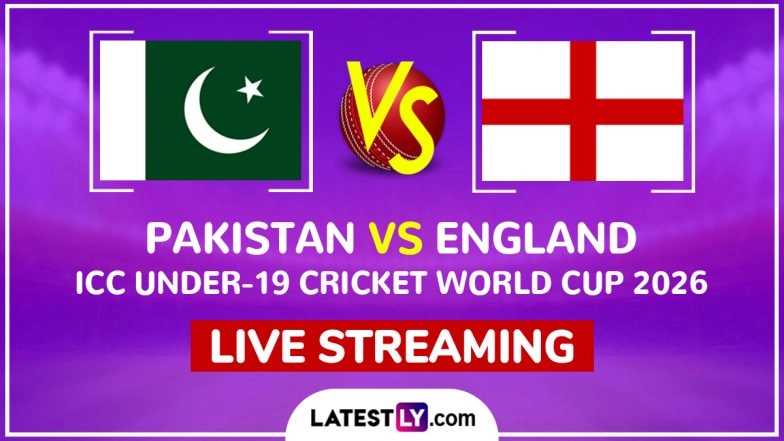 Pakistan vs England Live Streaming Online, ICC Under-19 Cricket World Cup 2026: How To Watch PAK U19 vs ENG U19 Cricket Match Live Telecast on TV