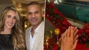 &lsquo;From Friendship to Forever&rsquo;: Shikhar Dhawan Announces Engagement to Sophie Shine With Dreamy Photo and Heartfelt Note With Fans (View Post)