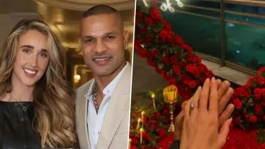 Shikhar Dhawan Announces Engagement to Sophie Shine With Dreamy Photo and Heartfelt Note, Says, &lsquo;Togetherness Forever&rsquo; (View Post)