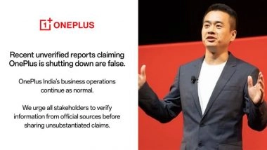 OnePlus Not Shutting Down: CEO Robin Liu Denies Shutdown Claims, Reaffirms Operations Will Continue As Normal