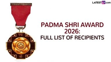 Padma Shri Award 2026: Full List of Recipients