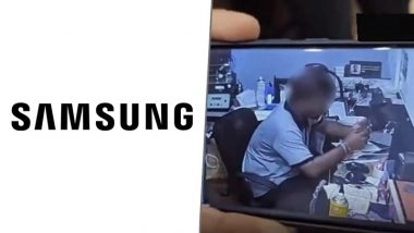Samsung Breaching Customer Data? Viral Video Allegedly Shows Service Centre Technician Accessing WhatsApp at Service Centre in India