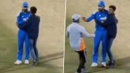 Fan Breaches Security to Embrace Virat Kohli During IND vs NZ 2nd ODI 2026, Indian Batter's Calm and Composed Reaction Goes Viral