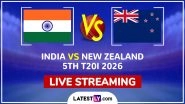 India vs New Zealand Free Live Cricket Streaming Online, 5th T20I 2026