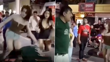 S*x Fee Row Turns Violent: Indian Tourist Beaten by Thai Transwomen on Pattaya Walking Street, Viral Video Surfaces